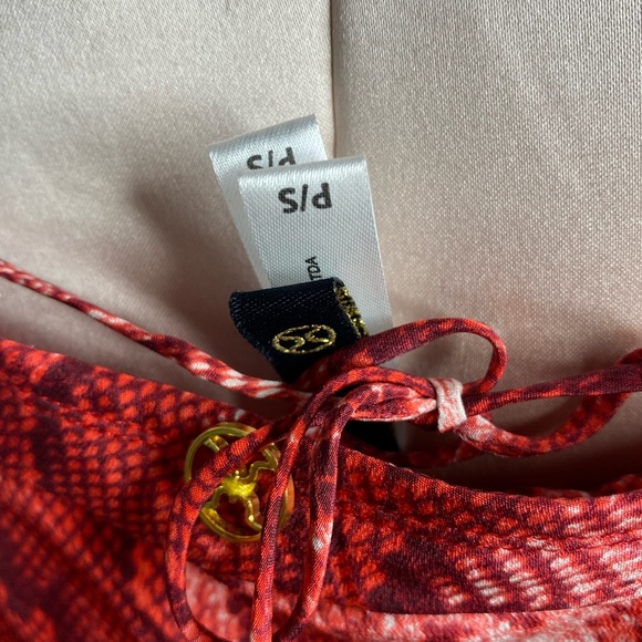 Vix Paul Ahermanny Python Print Mini Silk Dress - Picture 6 of 9